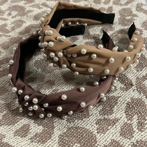 Pearl knot headbands.